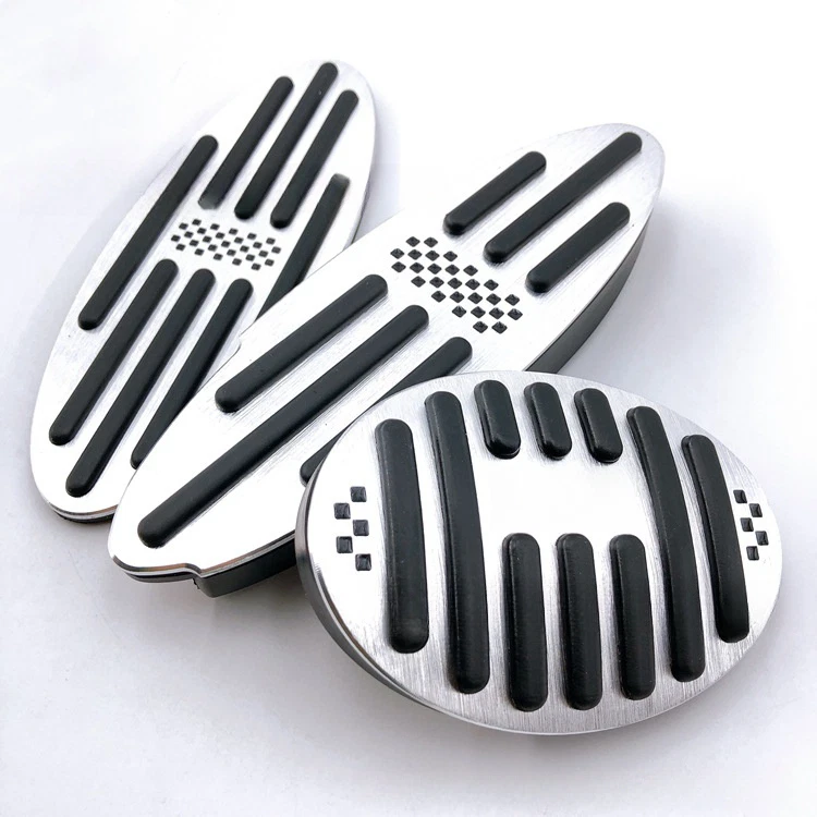 Almohadilla de reposapiés de pedal de freno de gasolina automático de aleación de aluminio para BMW Mini Cooper Foto 4 de 4