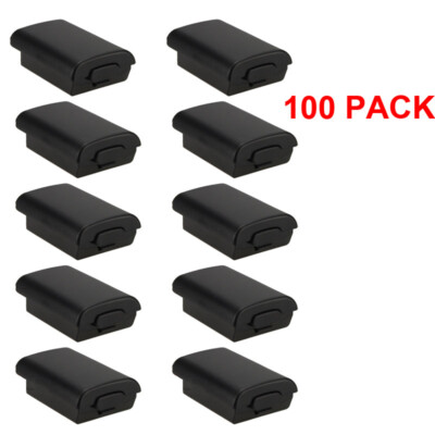 LOT AA Battery Back Cover Case Shell Pack For Xbox 360 Wireless Controller Black