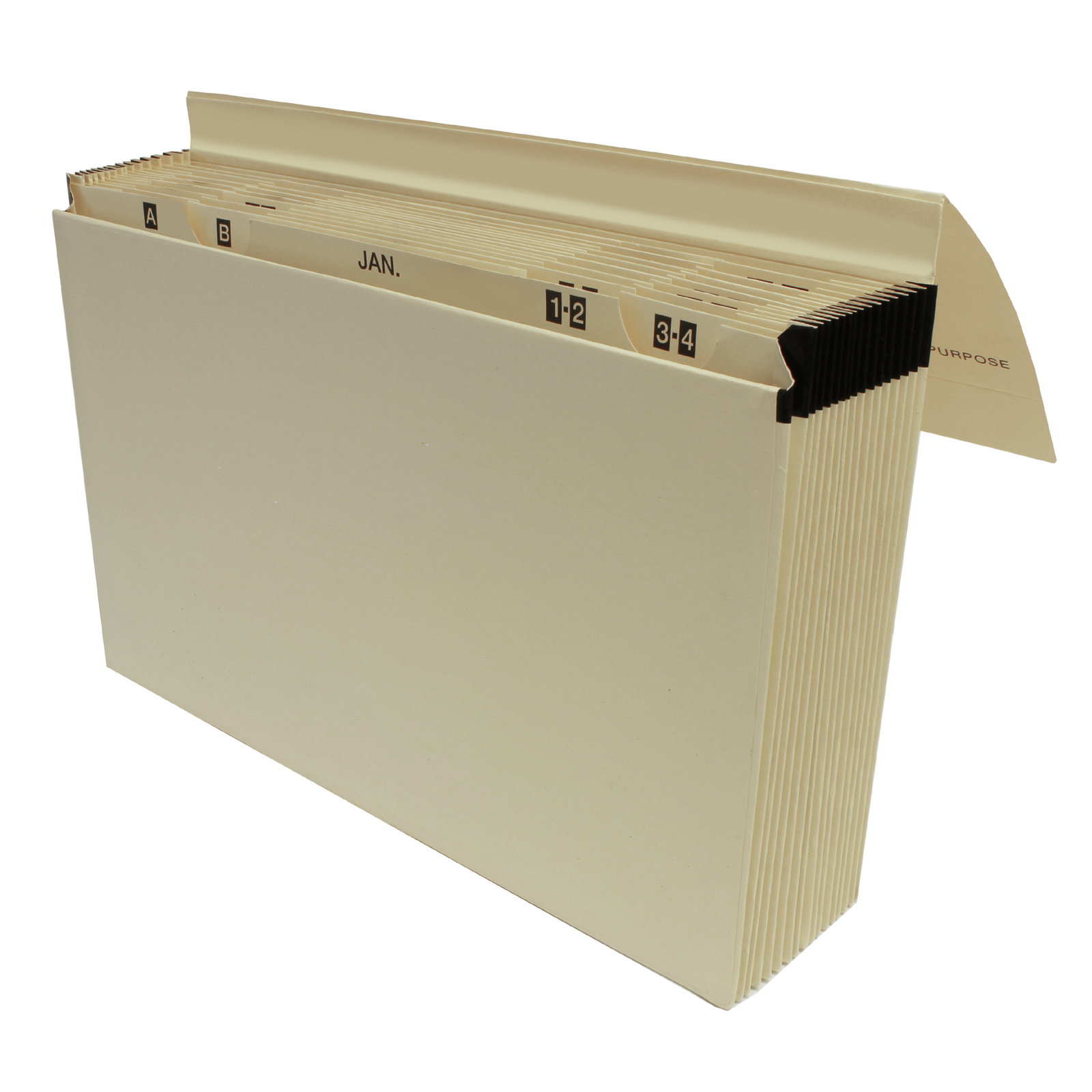 Cathedral Products 16-Pocket Multi-Purpose Manilla Expanding File – Foolscap