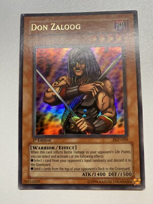 Yugioh Don Zaloog 1st Edition Ultra Rare PGD-029 HP Heavy