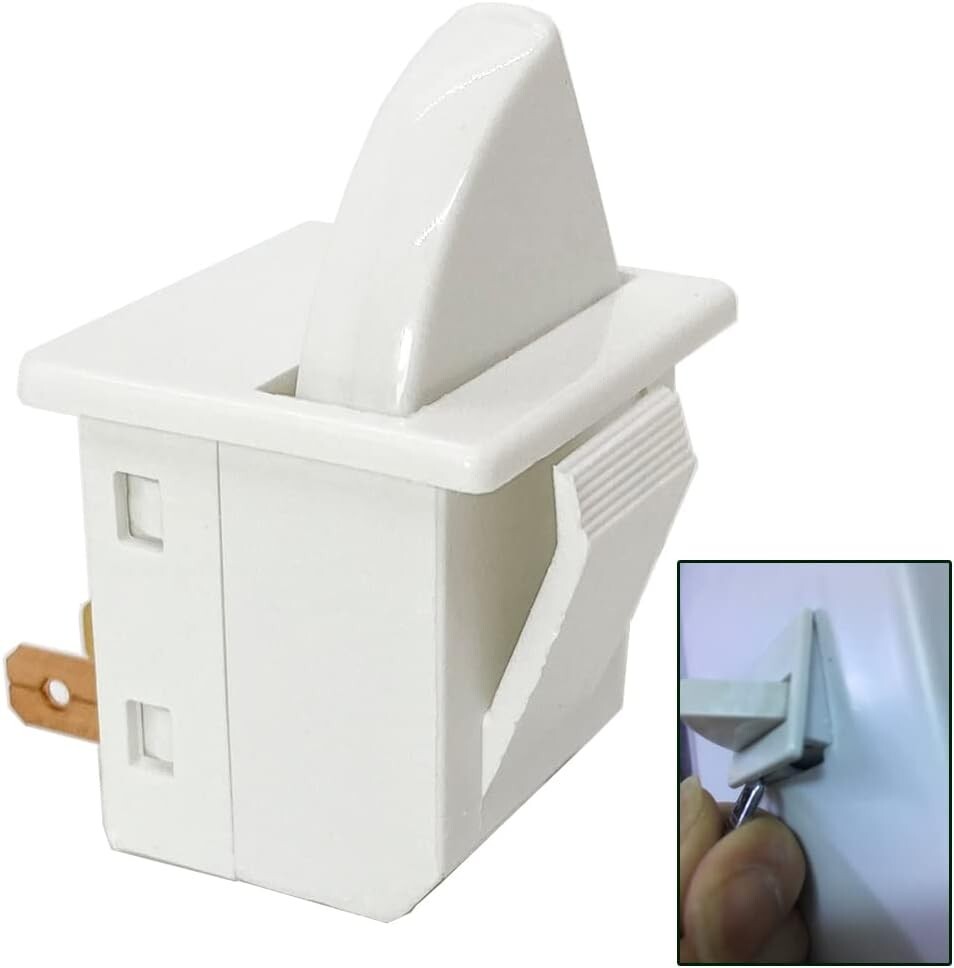 Refrigerator Door Light Switch 2 Feet Compatible for GE Whirlpool Maytag - 2 Pcs