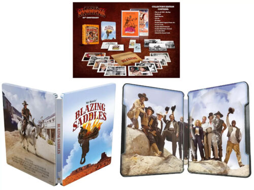 BLAZING SADDLES 50TH Anniversary Collectors Ed Steelbook 4k Box Set UK Import - Picture 3 of 5