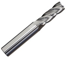 1" 4 Flute Premium Carbide Single End 1" Flute Length Stub End Mill Made in USA