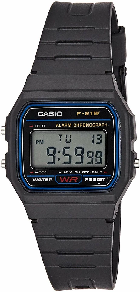 Casio Reloj de pulsera Unisex F-91W-1YER