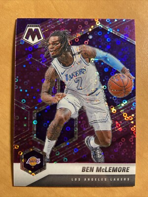 2020-21 Panini Mosaic Mosaic Fast Break Purple #41 Ben McLemore/50 - LA Lakers