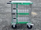 Titan Double Decker MIDI Aluminium Dog Show Trolley with 8" All Terrain Wheels