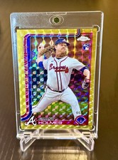 2025 Topps Chrome  - Grant Holmes 🔥 Rookie Gold Geometric 44/50 #169 RC Atlanta