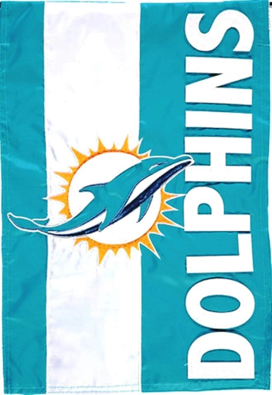 Miami Dolphins Premium Garden Flag Banner, Double Sided
