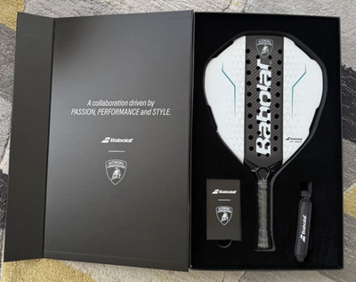 Babolat x Lamborghini Padelschläger BL003 Limited Edition - Weiß  SCHNELLE LIEFERUNG 