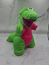 1992 FISHER PRICE PUFFALUMP DINO-ROARS REX TYRANNOSAURUS T-REX PLUSH DINOSAUR