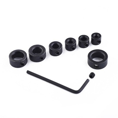  7 Stück General Tools Instruments Bitring 3 12 mm Bohrerstopp-Sortiment mit