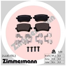 Satz Bremsbeläge Bremsklötze hinten für VW Sharan 7N1 Tiguan 5N Touran id7416