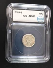 1939 S Mercury Dime ICG MS63