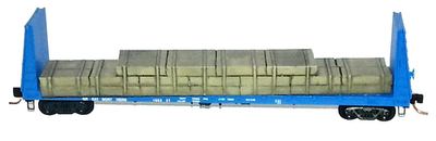 #ad NEW Micro Trains N Scale Great Northern 61#x27; 8quot; Bulkhead Flat Car W Load 160331 $32.95