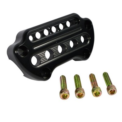 JOKER MACHINE Lenkerklemme für Harley Davidson mit Indicator schwarz