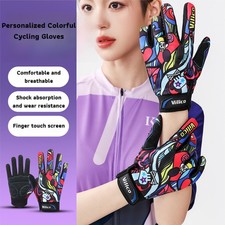 Breathable Cycling Gloves Anti-Slip Full Finger Gloves Bicycling Skiing Gorgeous