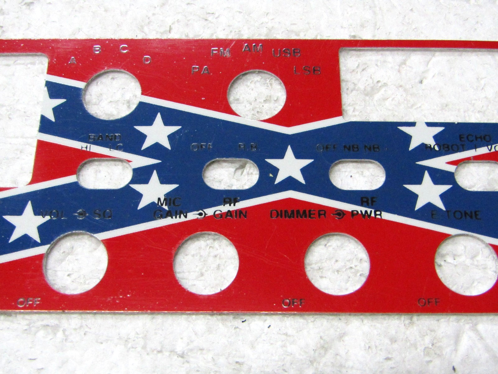 Workman 99REB Radio Replacement Faceplate Chrome Face For Galaxy DX99V CB Ham