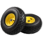2Pcs For John Deere Riding Mowers Replacement 15 x 6.00-6" Tires Assembly 464881