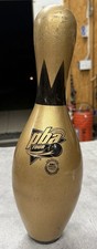 VTG PBA Tour GOLD BOWLING PIN 15" ABC WIBC Permit 369 USA Game Room Trophy