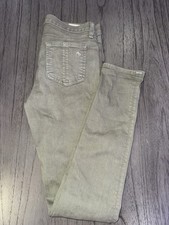 Rag  Bone Womens Skinny Jeans Army Green Sz 27 Stretch Pants