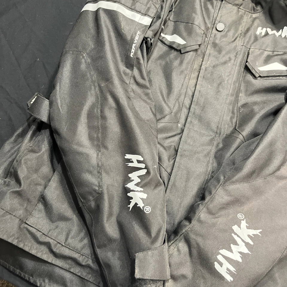 Chaqueta de motocicleta de malla HWK para hombre XL blindada con ventilación de aire transpirable con coderas Foto 4 de 4