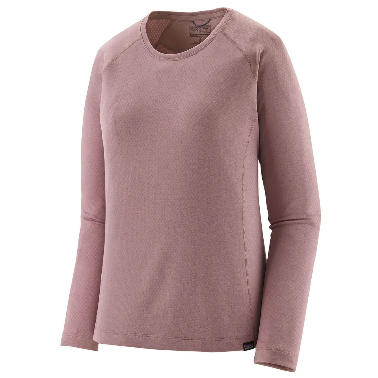 Patagonia Women’s Capilene Midweight Crew Baselayer Starlight Mauve L