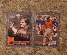 (2) Bill Belichick 1991 Pro Set Rookie card RC 1992 Patriots Browns HOF Coach. rookie card picture
