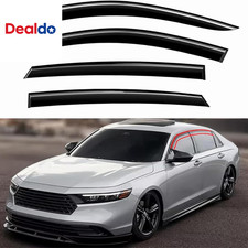 Tape-On Window Visors 4-Piece Compatible with 2023-2025 Honda Accord JDM 3D Wavy