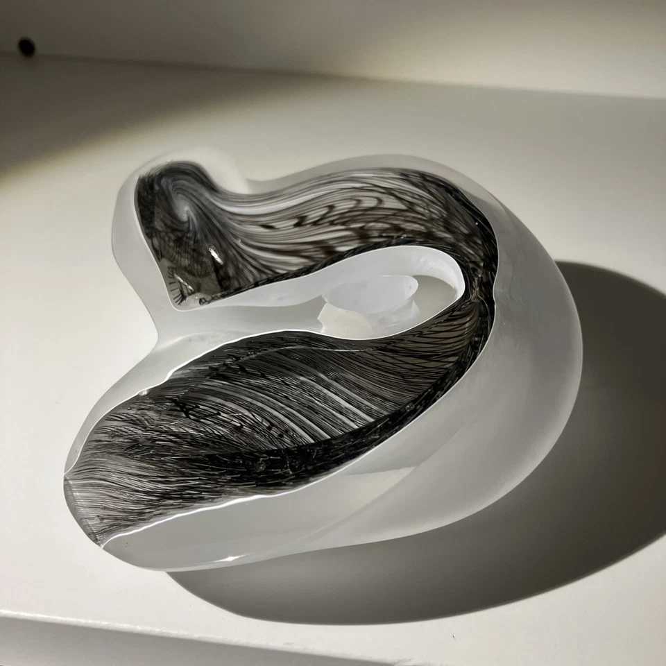 Melissa Nicholls Studio Art Glass Vase Cane Work Stourbridge UK - Image 2 of 4