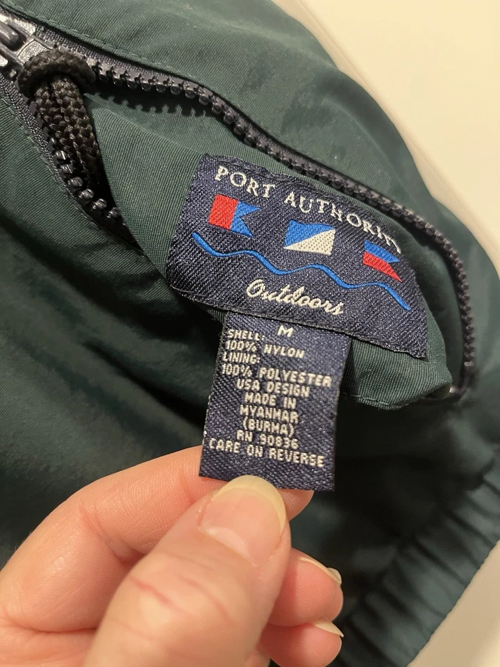 Men’s Port Authority Reversible Vest Medium Green  & Blue Zipper Used Excellent - Image 2 of 4