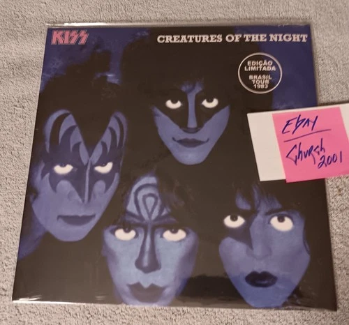 KISS 'Creatures of the Night' Lp  1983 Brasil w/Vinnie Cover SEALED Vinyl RARE