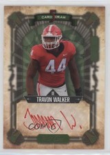 2022 Wild 5 Card Draw Gold Foil - Green /3 Travon Walker Rookie Auto RC 1m1a. rookie card picture