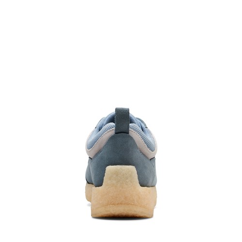 Clarks Lockhill Ronnie Fieg Kith Mens Blue Leather Lifestyle Sneakers Shoes - Picture 6 of 7