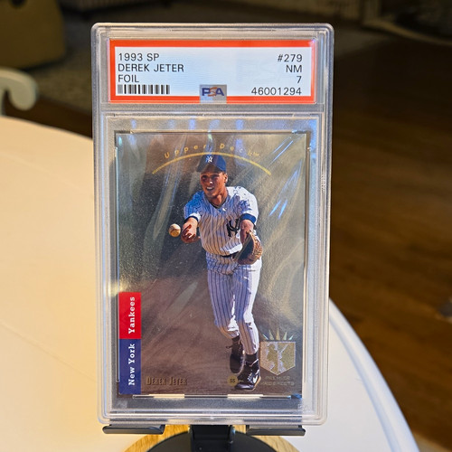 1993 Upper Deck SP Derek Jeter Premier Prospects Foil #279 Rookie PSA 7!