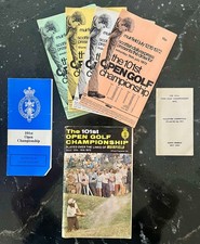 RARE 1972 OPEN GOLF CHAMPIONSHIP MUIRFIELD COMPLETE SPECTATOR PACK ALL 4 DRAWS