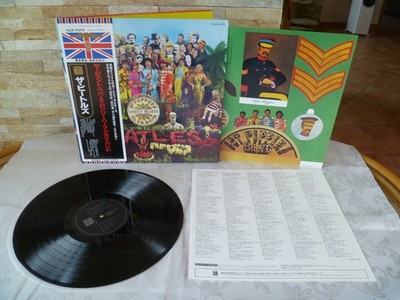 Beatles''Sgt. Peppers Lonely Hearts Club Band''audiophile Japan LP+CUT-Outs+OBI!