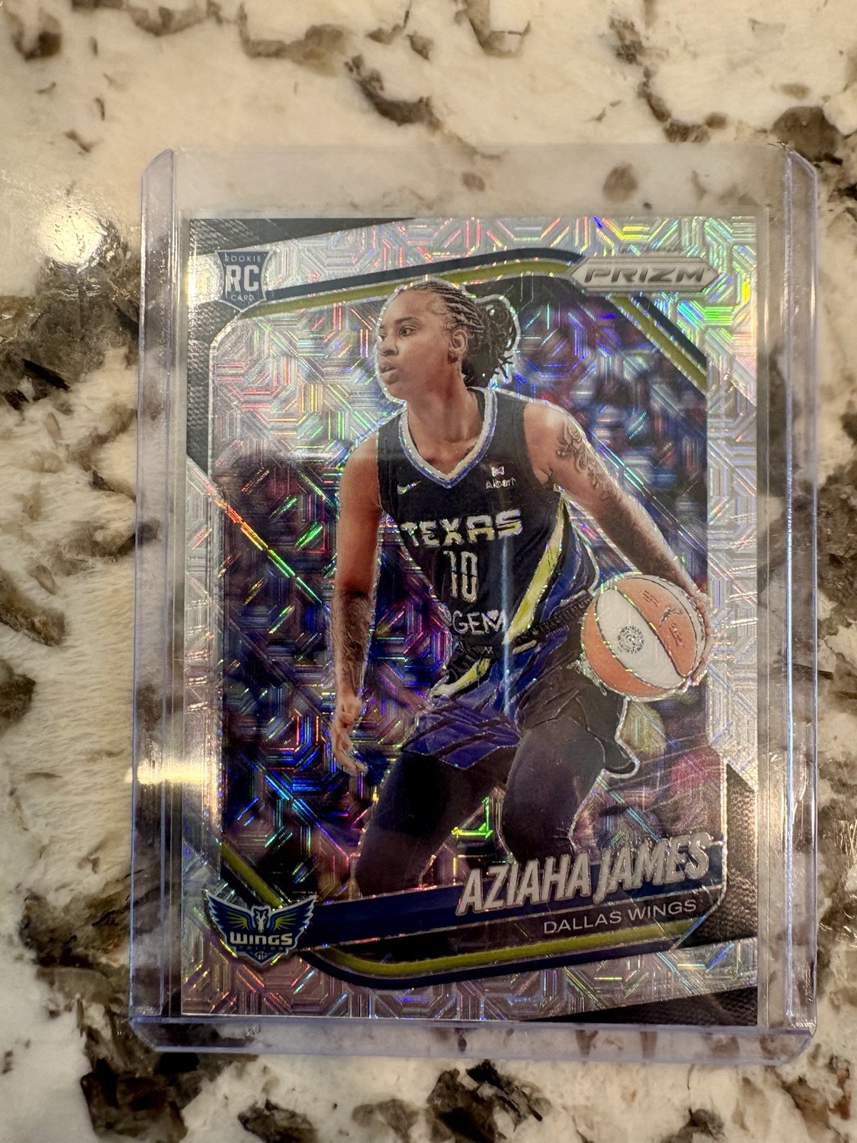 2025 Panini WNBA Prizm Aziaha James No. 83 Mojo Prizm /25