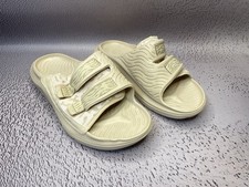 HOKA One One Unisex Ora Luxe Recovery Slide Sandals M9 W11 Shortbread / Eggnog