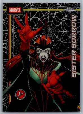 2026 Topps Chrome Marvel Spider Web Refractor #159 Sister Sorrow #054/399