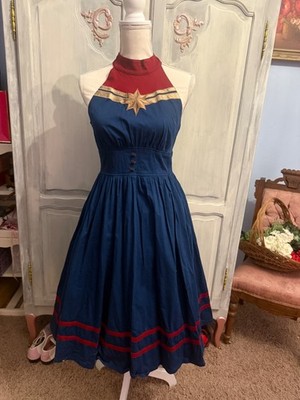 Disney Dress Shop Captain Marvel Dress by Her Universe Size S