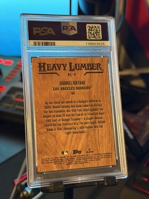 2025 Topps Series 1 Heavy Lumber Shohei Ohtani #HL-6 PSA 10 LA