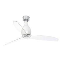 Energiespar Deckenventilator Mit Fernbedienung Mini Eterfan Weiß GläNzend 128 Cm