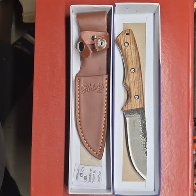Herbertz Gürtelmesser AISI 420 Zebraholz  Feststehend mit Scheide