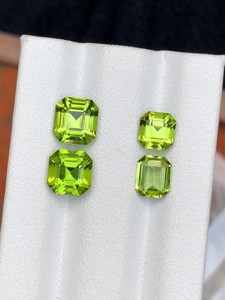 Green Peridot Faceted Lot 5.50 ct - Natural Stones from Pakistan Skardu - Image 3 of 4