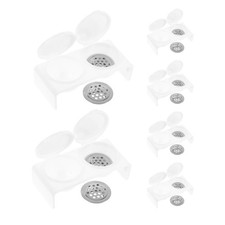 6 PCS Nail Polish Brush Cleaner Paint Holder Cup Acrylic Lid Cleaning Tool