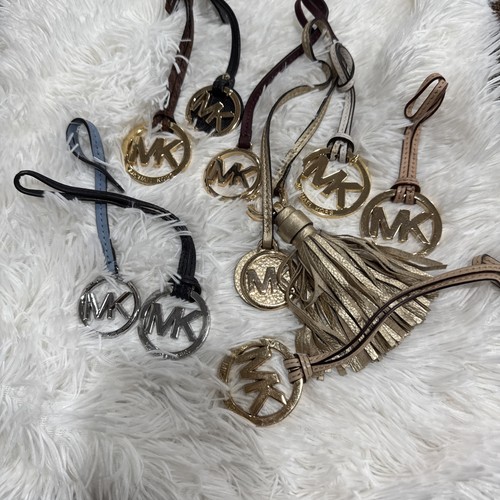 Lot 9 Michael Kors Purse Charm Hangtag Leather Used