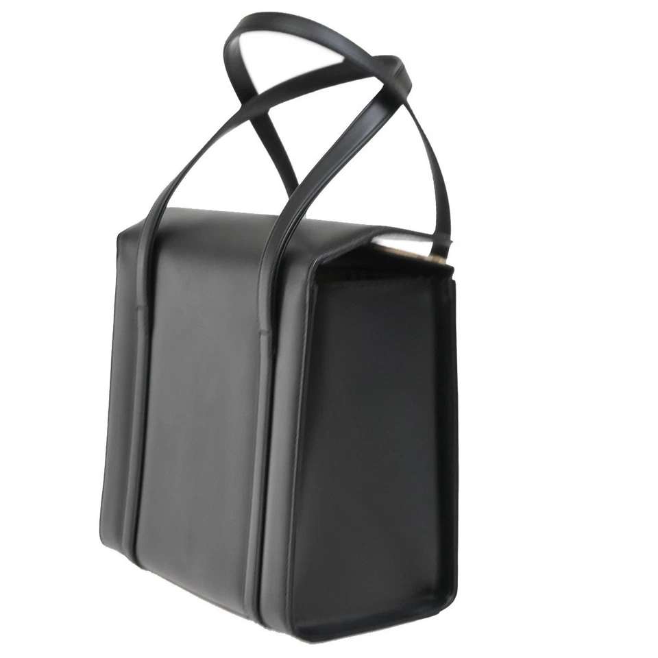 Mini Bolso de Mano BURBERRYS Logo Nova Check Lona Cuero Negro Beige SHW 30DA223 Foto 4 de 4