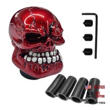 Skull Car Gear Shift Knob Resin Automotive Transmissions Shifting Lever Red