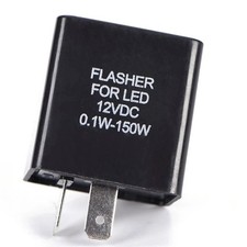 Motorcycle 2 Pin Blinker Led Flasher Relay Turn Signal Indicator Kit Universal