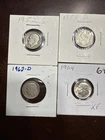 Rosevelt Dimes Lot of 4 90% Silver  1952S 1958D 1962D 1964
